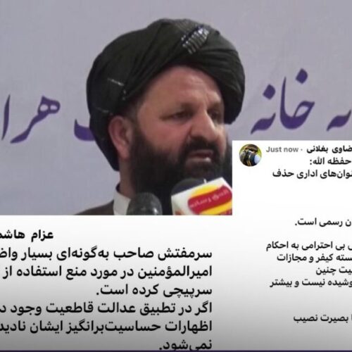 اختلاف زبانی به درون طالبان رسید؛ طالبان فارسی‌زبان علیه سرمفتش وزارت دفاع موضع گرفتند